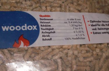 Pellet Woodox tedesco di abete rosso